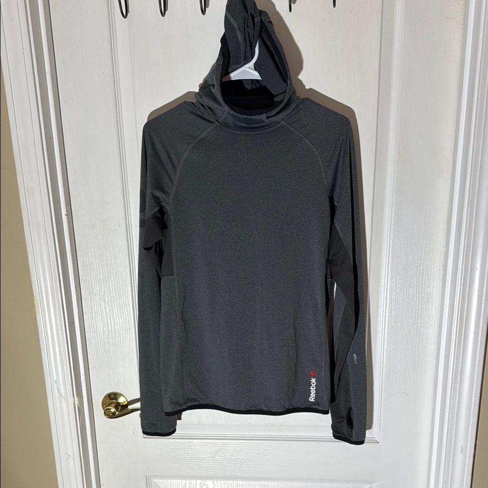 Reebok Men's SMALL Gray LIGHTWEIGHT HOODIE:  Excellent condition